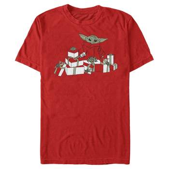 Men's Star Wars The Mandalorian Christmas The Child Gifts Galore T-Shirt