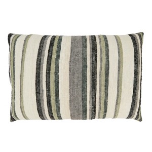 Saro Lifestyle Striped Serenity Throw Pillow Cover - 1 of 3