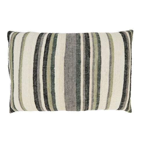 Saro Lifestyle Striped Serenity Throw Pillow Cover - image 1 of 3