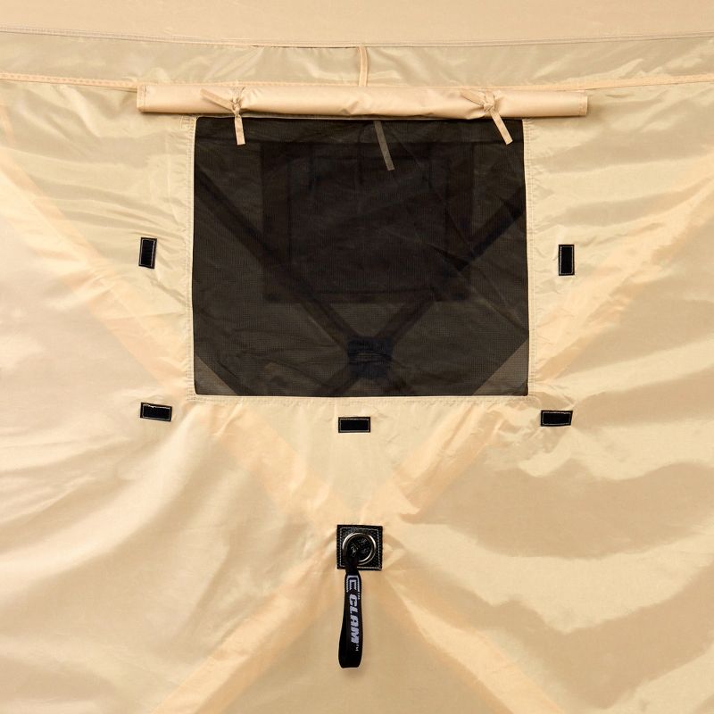 Clam Quick Set Pavilion Portable Canopy + 150 x 150 Inch Floor Tarp Attachment, 5 of 6