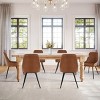 Farmhouse Faux Leather Dining Chairs Set of 4,Modern Design Upholstered Dining Chair for Kitchen,Dinging Room,Living Room,Indoor Furniture-Tanpinhause - 3 of 4