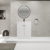 SEVOBAL Bathroom Vanities Freestanding Vanity 30 Inch with Resin Sink and Soft Close Doors for Bathroom, White, 29.5"*19.7"*35.4" - 2 of 4