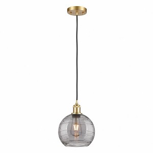 Ballston - 1 Light Athens Deco Swirl Mini Pendant In IndustrialStyle-10 Inches Tall and 8 Inches Wide - 1 of 1