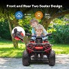 2 Seater Ride On ATV for Kids, 24V Ride On Toy Car with LED Lights, Music, 4 Wheeler Electric Car Battery Powered for Boys Girls, Red - 2 of 4