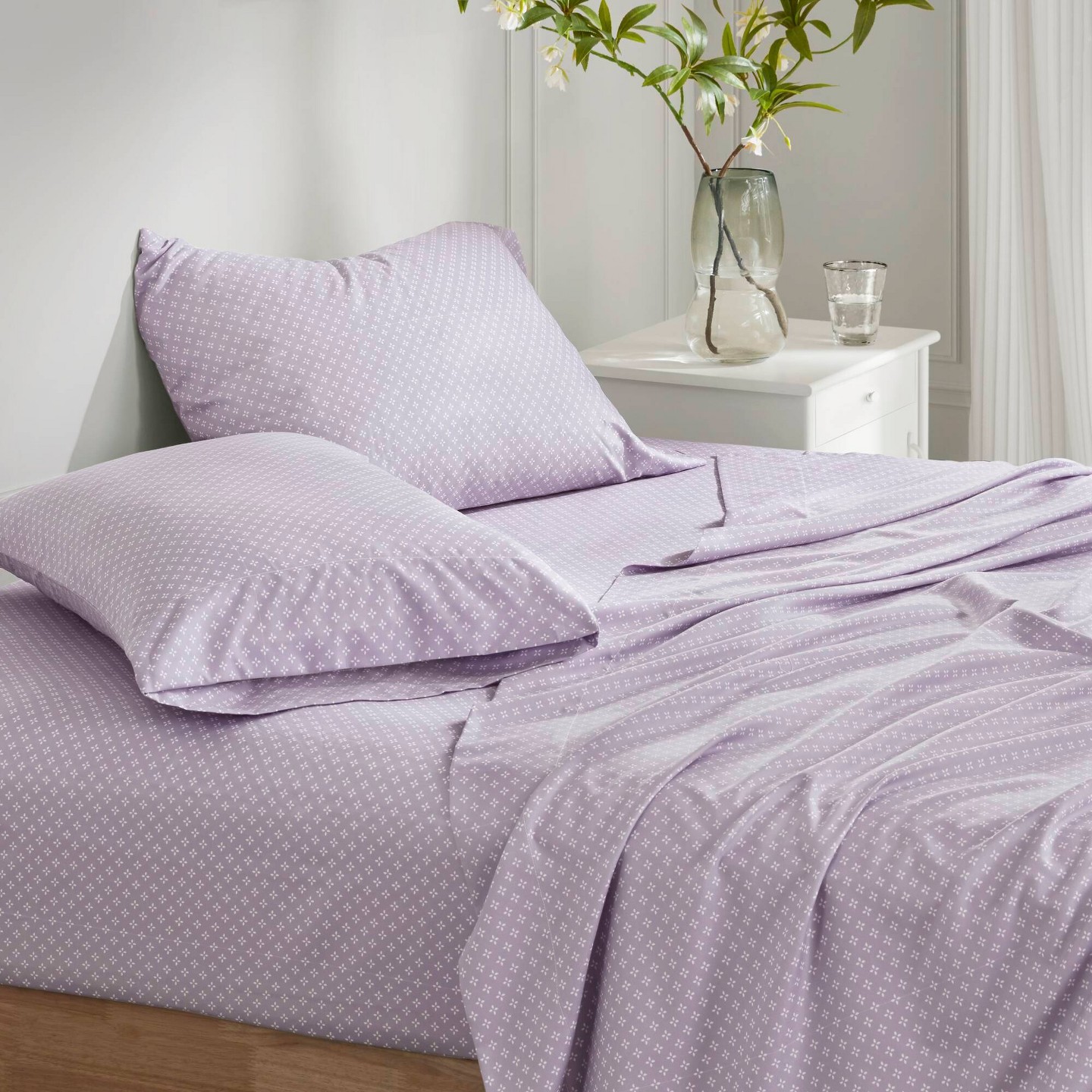 Комплект с одеялом Madison Park Twin Willow Floral Comforter Set with Bed Sheet Taupe, цвет: С принтом — фото 8