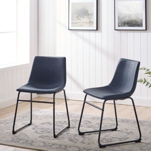 Quality Faux Leather Dining Chair Set Of 2-Cuddlewood - 1 of 4