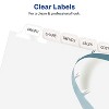 Avery Print & Apply Clear Label Dividers w/White Tabs 12-Tab Letter 5 Sets 11582 - 3 of 4
