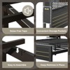 Bestier Queen Bed Frame with Horizontal Golden Stripe Storage Headboard - 4 of 4