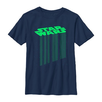 Boy's Star Wars Logo Light Show T-shirt - Navy Blue - Small : Target