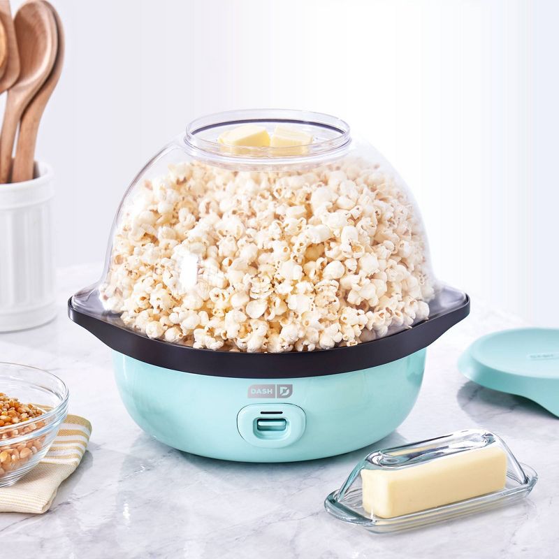 Dash 6qt SmartStore Stirring Popcorn Maker - Aqua, 4 of 15