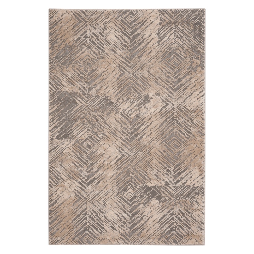 3'3inx5' Sheena Geometric Area Rug Ivory/Gray - Safavieh