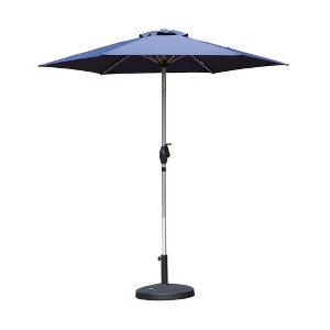 Mondawe 7.5 FT Patio Umbrella, Outdoor Table Umbrella with Push Button Tilt and Crank, Waterproof Market Umbrella with 8 Sturdy Ribs - 1 of 4