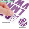 Unique Bargains Vinyl Self Adhesive Waterproof Durable Mailbox Numbers Stickers 8 Sheets - 2 of 4