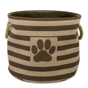 Bone Dry Polyester Pet Bin Stripe With Paw Patch - 1 of 4