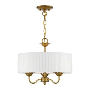 Livex Lighting Edinburgh 3 - Light Pendant in  Antique Gold Leaf - 1 of 1