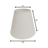 Vynxaria Lampshades: White Deep Cone Lampshade, 9" x 16" x 14" with Washer Fitter - 4 of 4