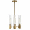 Lark Shea 6 - Light Chandelier in  Lacquered Brass - 3 of 4