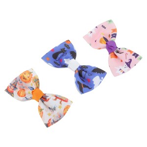Unique Bargains Women's Halloween Print Duckbill Clip 3 Pcs - 1 of 4