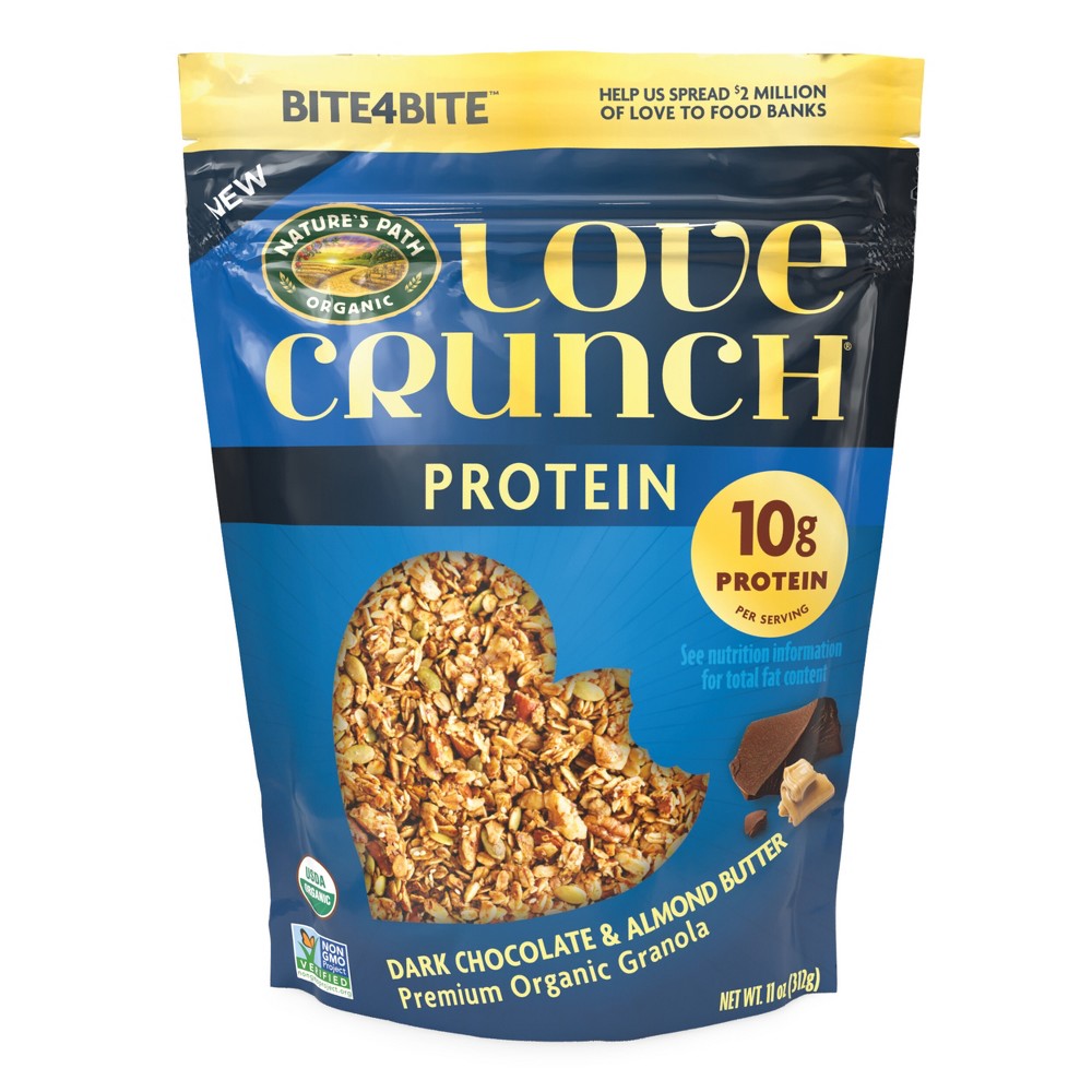 Nature's Path Love Crunch Protein Dark Chocolate and Almond Butter Granola - 11oz