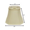Vynxaria Lampshades: Egg Slant Cut Corner Bell Shade 9"x16"x13" with Washer Fitter - 4 of 4