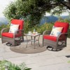 UPTIOT Outdoor 2 - Person Outdoor Seating Group with Cushions - 4 of 4