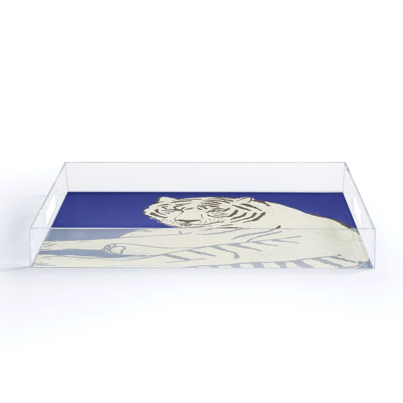 Emanuela Carratoni Painted Tiger Acrylic Tray -Deny Designs, 2 of 5