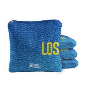 Skip's Garage | Gameday Los Angeles Blue Synergy Pro Cornhole Bags (Set of 4) - 1 of 4