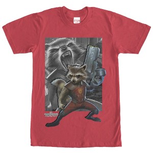 Men's Marvel Guardians of the Galaxy Rocket Gun T-Shirt - 1 of 4