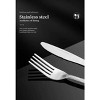 Deluxe Premium Cutlery Flatware Set for the Home - Stainless steel cutlery service with 1 dinner fork, 1 dinner knife, 1 dinner spoon and 1 tea spoon - 4 of 4