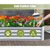 DOMETOUR 6x3x1ft Galvanized Raised Garden Bed, Large Outdoor Metal Planter Box for Vegetables, Fruits, Flowers, Silvery - 3 of 4