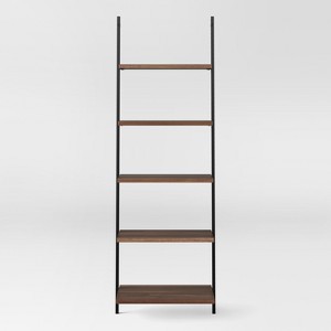 72" Loring 5 Shelf Leaning Bookshelf - Threshold™ - 1 of 4