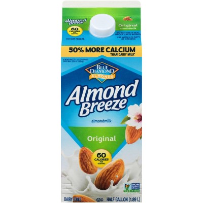 Blue Diamond Almond Breeze Original Almond Milk - 0.5gal