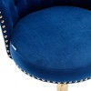 NicBex Swivel Bar Stools Set of 2,Adjustable Height Counter Stools 24"-32", Velvet Upholstered Barstools with Footrest,Stool Chair for Bar&Cafe - 4 of 4
