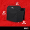 Weber SmokeFire 36 Inch Heavy Duty Lightweight BBQ Cover Compatible with SmokeFire EX6, EPX6, and ELX6 Wood Pellet Grill, Black - 2 of 4