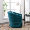 Garvee Accent Barrel Armchair, 360° Swivel Single Sofa, Ergonomics Accent Sofa Chair with Upholstered,Arm Chair with Backrest for Bedroom Living Room - 4 of 4