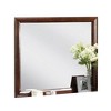 Royal Hampton Dresser Vanity Mirror, 40 Inch Dark Cherry Brown Solid Wood - 3 of 4