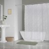 Design Imports Lace Shower Curtain - White Flower Blossom - 3 of 4