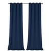 GoodGram 2 Pack Hotel Thermal Grommet 100% Blackout Window Curtain Panels - 2 of 2