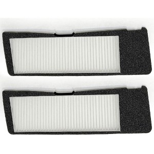 Nispira Tesla Model 3 Cabin Intake Air Conditioning Inlet Vent HEPA Filter Replacement | For 2021 2022 2023 | Size 12.5" x 3.75" x 0.75". 2 Packs - 1 of 4