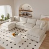 U Shaped Sectional Couch 134 Inch 4-Seater Modern Modular Sofa with 2 Ottoman,Chenille Deep Seat Couches for Living Room, Bedroom and Apartment - 2 of 4