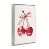 Stupell Industries Mod Cherries Tied in Bow Black Framed Giclee Art - 3 of 4