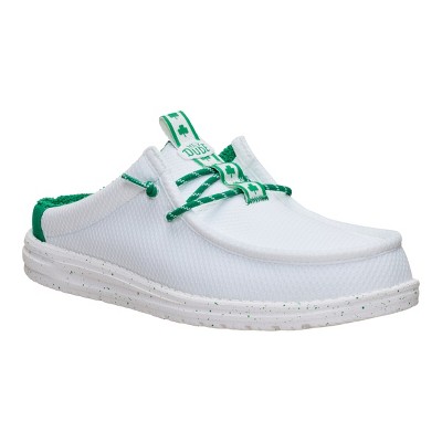 HEYDUDE Men Wally Slip Shamrock , White/Green, 10 — фото 6