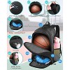 Basketball Bag, Soccer Backpack Volleyball Football Backpacks Sports Gym Bags with Shoe and Ball Compartment - 2 of 4