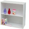 Kings Brand Furniture - White Wood 2-Tier Shelf Bookcase Storage Organizer - 2 of 3