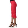 Rekucci Women's Pull-On Mid-Rise Cuffed Capri Pants Comfort Waistband - 2 of 4