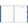 Harmony Weekly/Monthly Poly Planner, 8.88 x 7.69, Blue/Gold Cover, 13-Month: Jan 2026 to Jan 2027 - 2 of 4