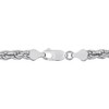 EVERLY JEWELRY | Sterling Silver Diamond Cut Rope Chain Bracelet, 9 inch - 4 of 4