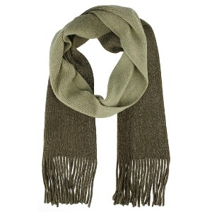 CTM Women's Drop Dye Lurex Winter Scarf - 1 of 2