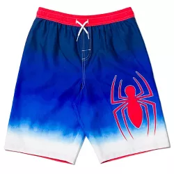 Marvel Spider-Man Toddler Boys Swim Trunks Bathing Suit Blue Ombre 5T