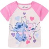Disney Lilo & Stitch Girls Short Sleeve T-Shirt and French Terry Shorts Set for Big Kids - 2 of 4